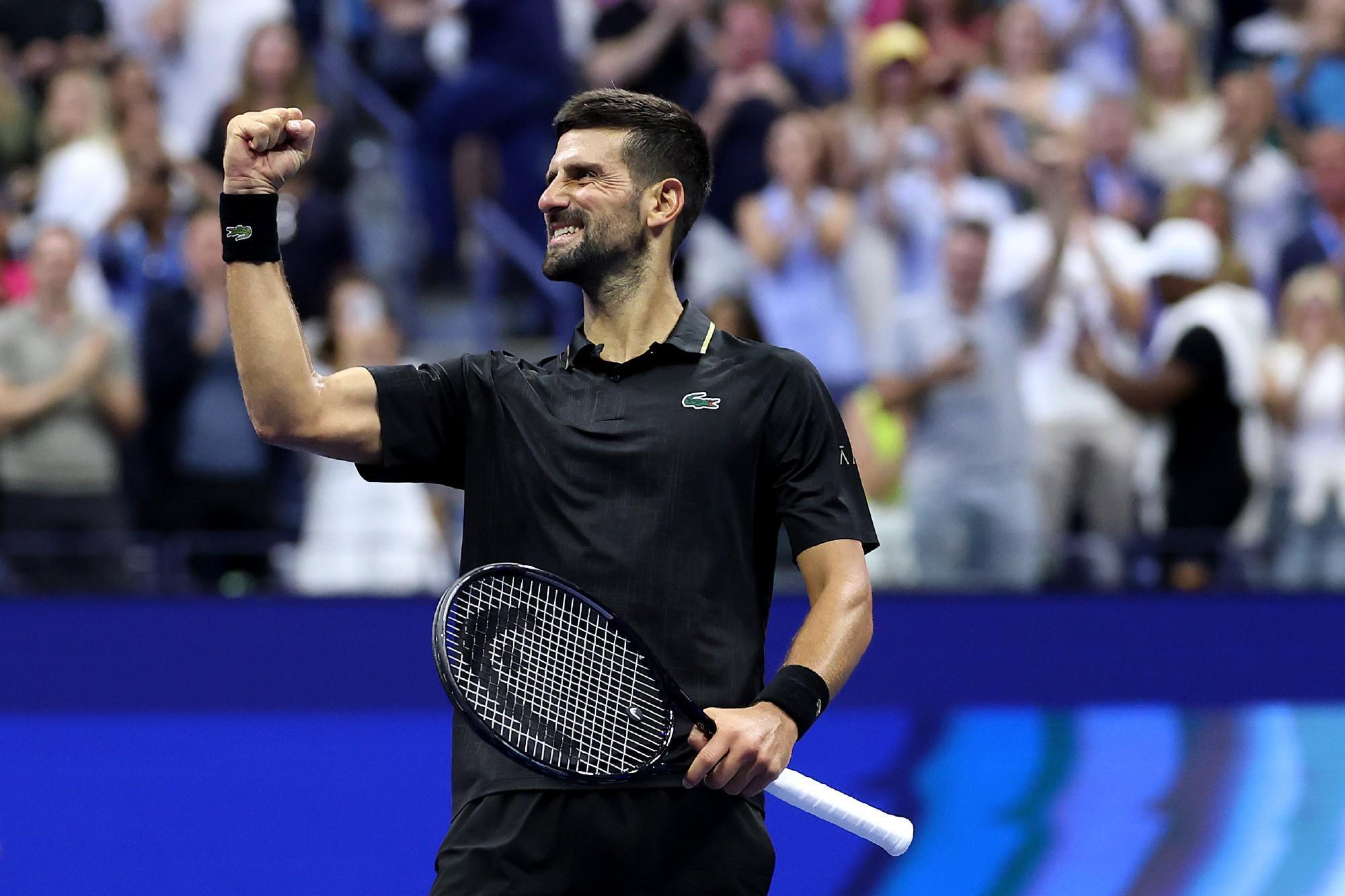 德约14次打进美网男单八强，为公开赛时代第二多